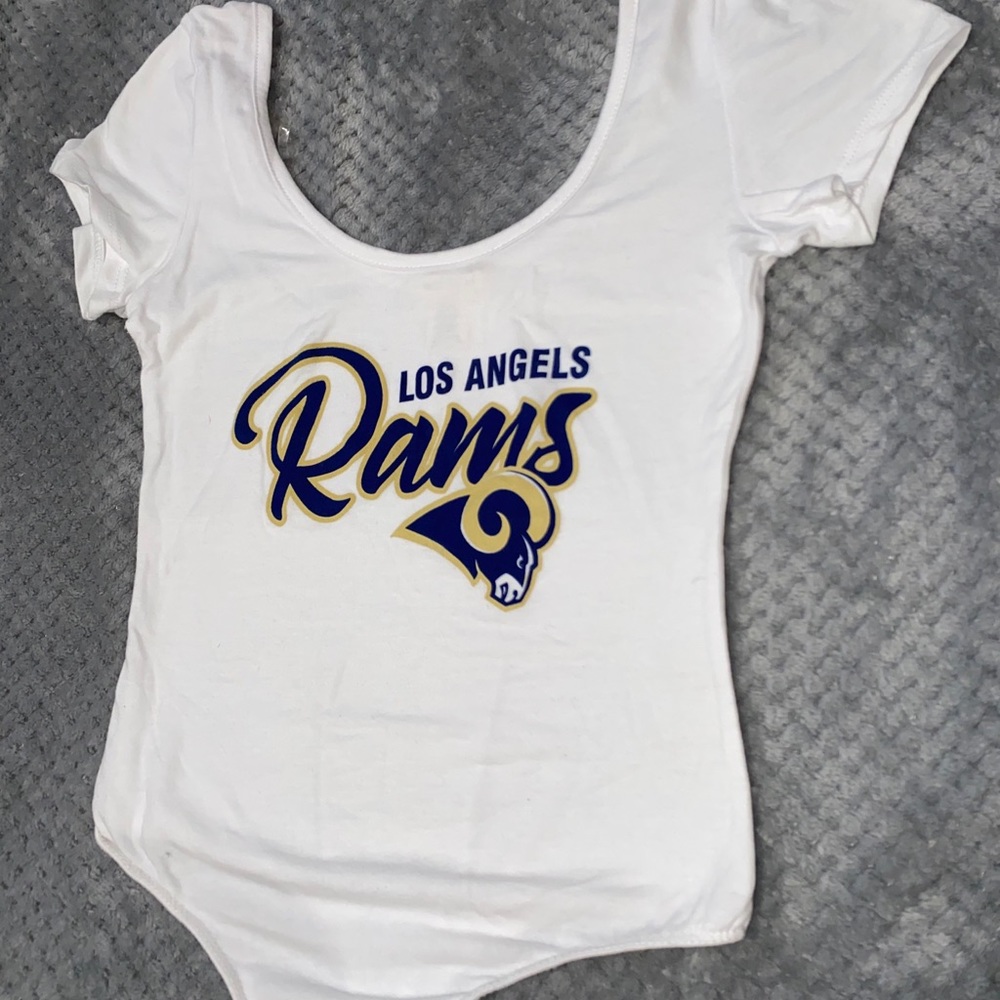 Rams team short sleeve top (Never Worn)